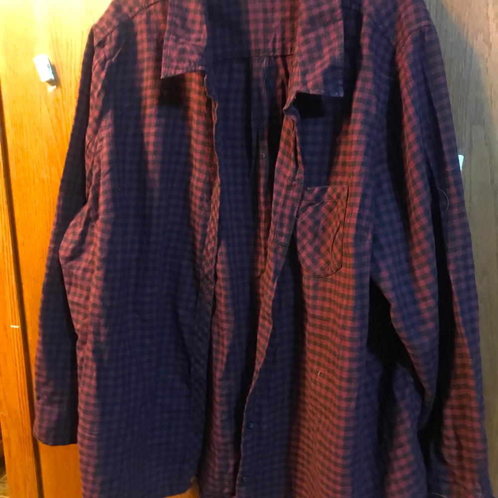 Terra Sky flannel women’s top 3x